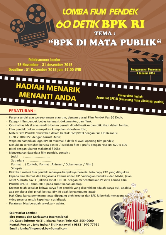 Lomba Film Pendek 60 Detik BPK Republik Indonesia